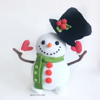 Снеговик в цилиндре