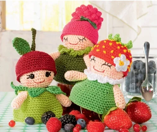 Декоративные куколки ягодки для украшения баночек, фото 2
