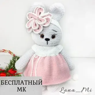 Мастер класс по вязанию Зайки в платье