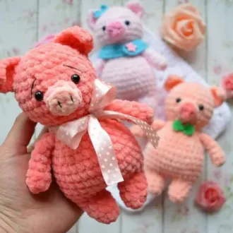 Мастер Класс по вязанию Поросенка «Mini Pig»