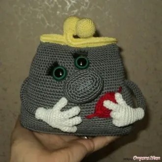 Вязаный кошелек