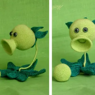 Вязаная игрушка «Горохострел»