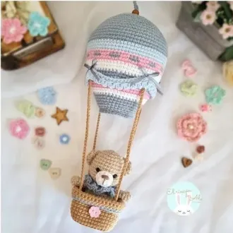 Мишка на воздушном шаре