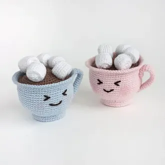 Кружки кофе с мармелошками