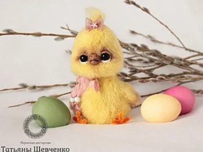 Пушистый цыпленок